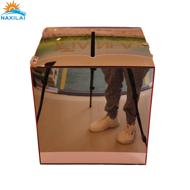 Naxilai Customized Acrylic Wishing Well Box With Lock