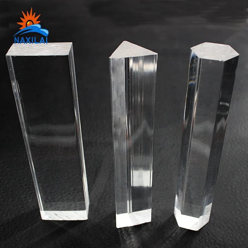 Naxilai Extruded Clear Hexagon Acrylic Rod