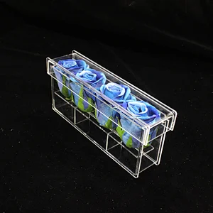 Naxilai 4 Holes Rectangular plexiglass Flower box