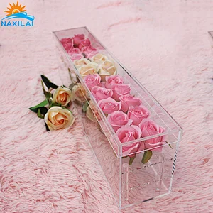 Naxilai clear acrylic box for flower
