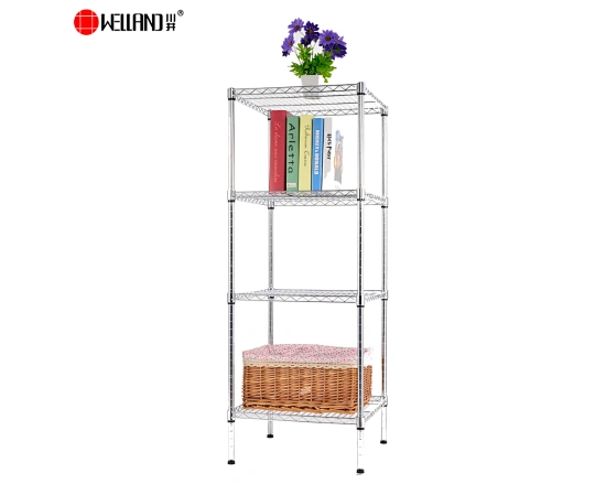 square chrome shelf