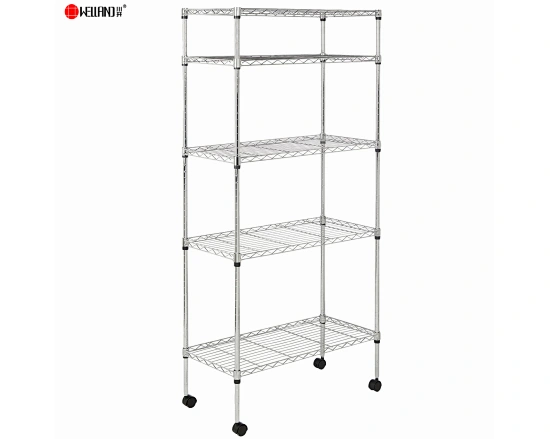 rolling wire shelving