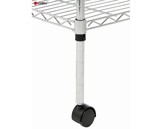 rolling wire shelving