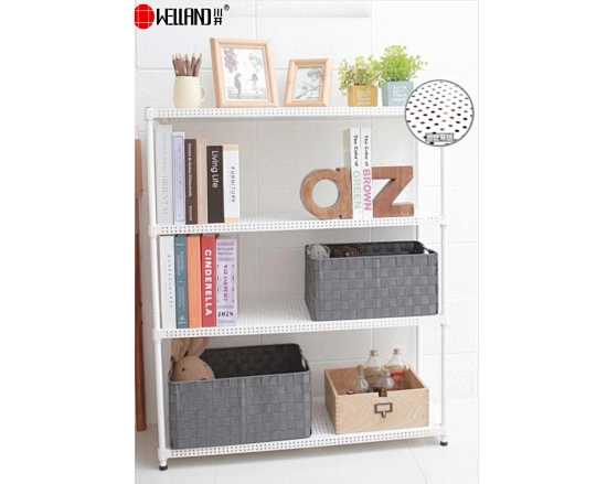 4 tiers perforated metal rack