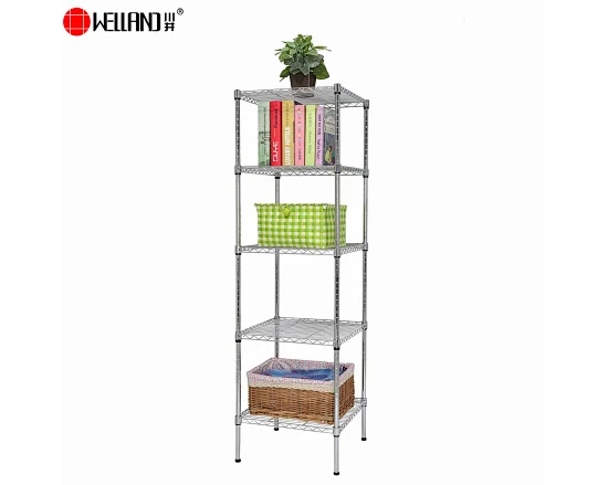 square chrome wire shelf