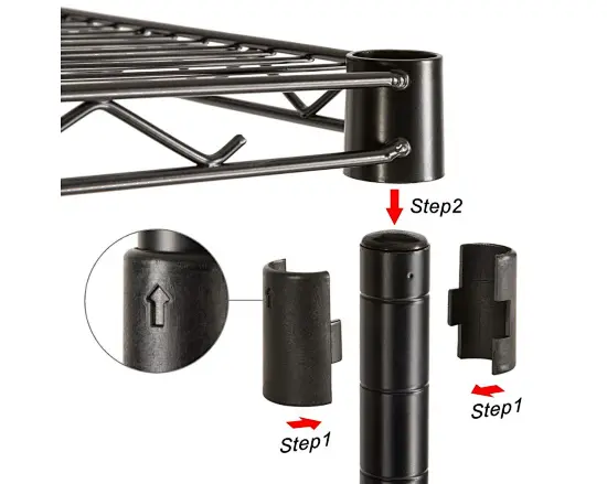 wire storage shelves