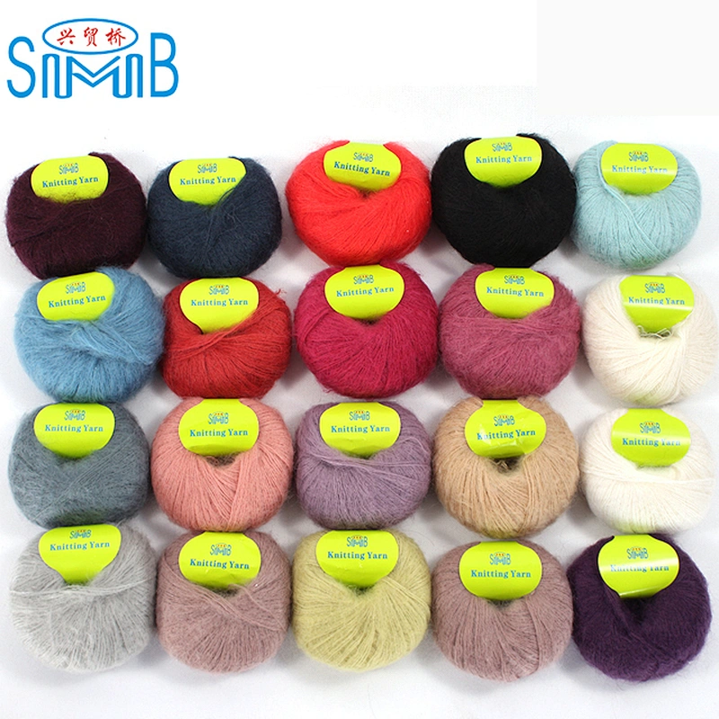 DIAMOND / MOHAIR 4Pcs 260m Soft Crochet Yarn Bundle Weaving Yarn for  Knitting Sweater Jacket - 15 Light Pink Wholesale