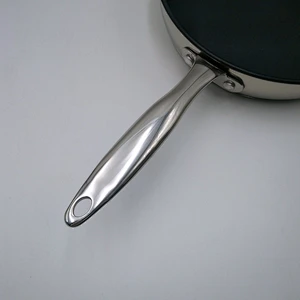 Stainless steel non-stick fry pan