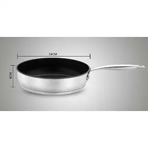 24 cm stainless steel non-stick frying pan