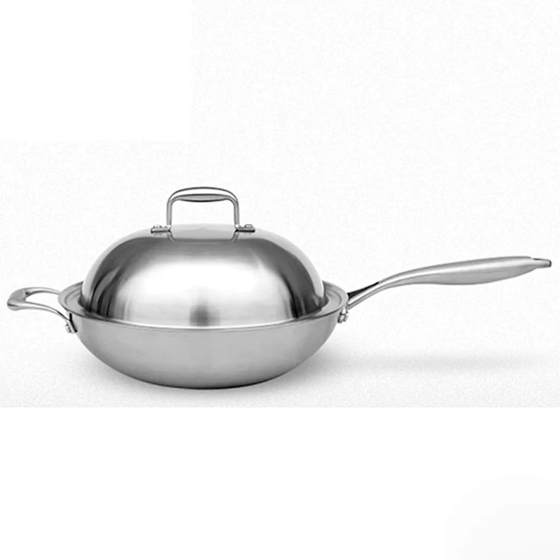 32 cm stainless steel wok