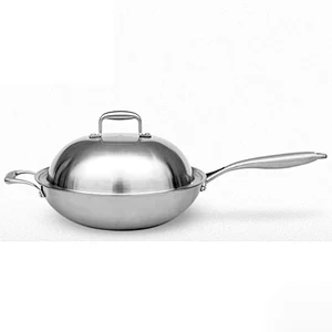 32 cm stainless steel wok