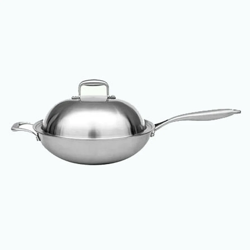 32 cm stainless steel wok