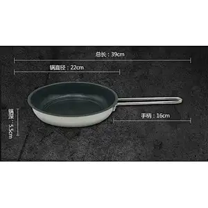 22 CM/26 CM Stainless Steel Non-stick Frying Pan