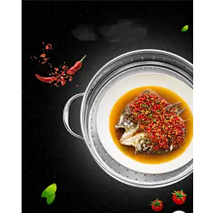 28 cm stainless steel 3-tier steamer