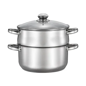 24 cm 2 Tier Stainless Steel Food Steamer