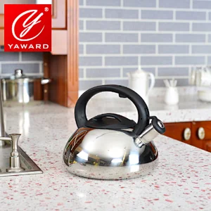 2.6 QT Silver Color Stainless Steel Whistling Kettle