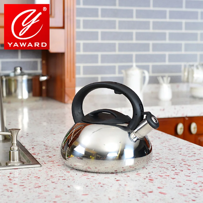 2.6 QT Silver Color Stainless Steel Whistling Kettle