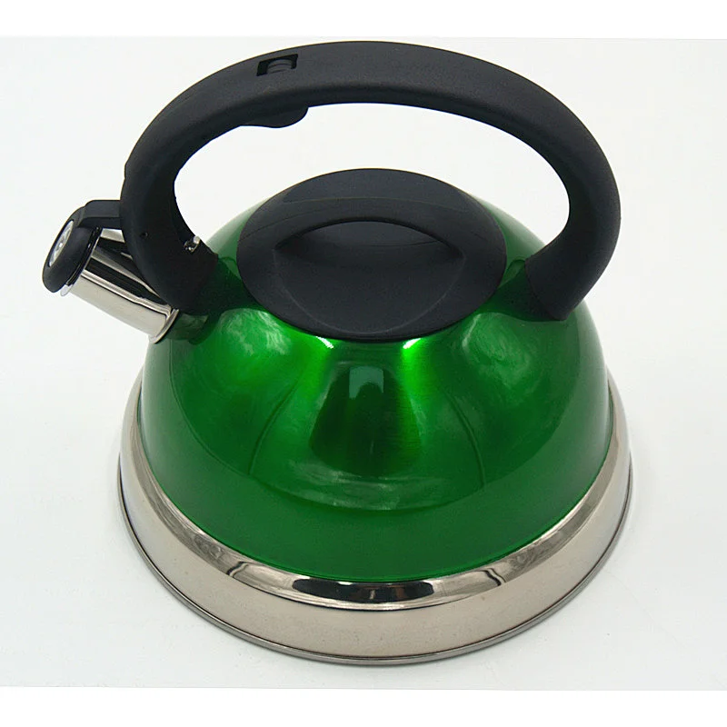 Colorful surface stainless steel whistling kettle