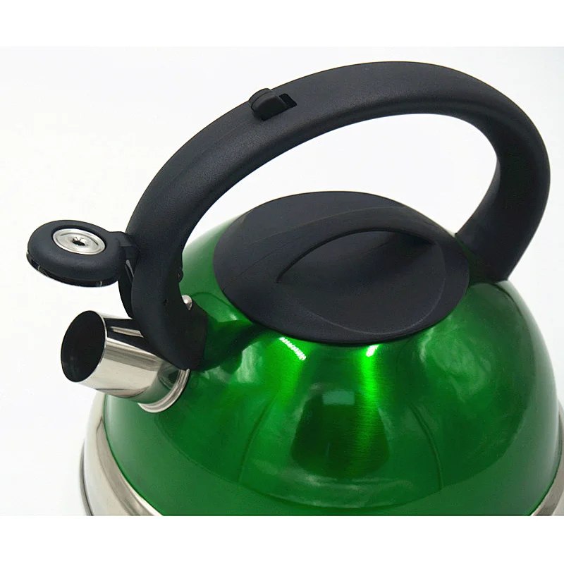 Colorful surface stainless steel whistling kettle