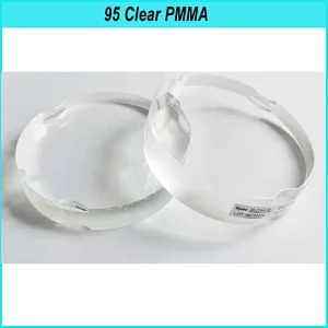 Vsmile 95mm dental materials Acetal Flexible PMMA Disk for temperary crown compatible Zirkonzahn CADCAM system