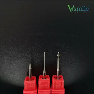 VHF milling burs to mill  PMMA Block no coating