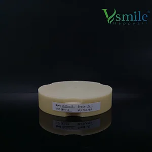 Vsmile 95mm Multilayer PMMA block for dental temperary crown compatible for Zirkonzahn CADCAM machine