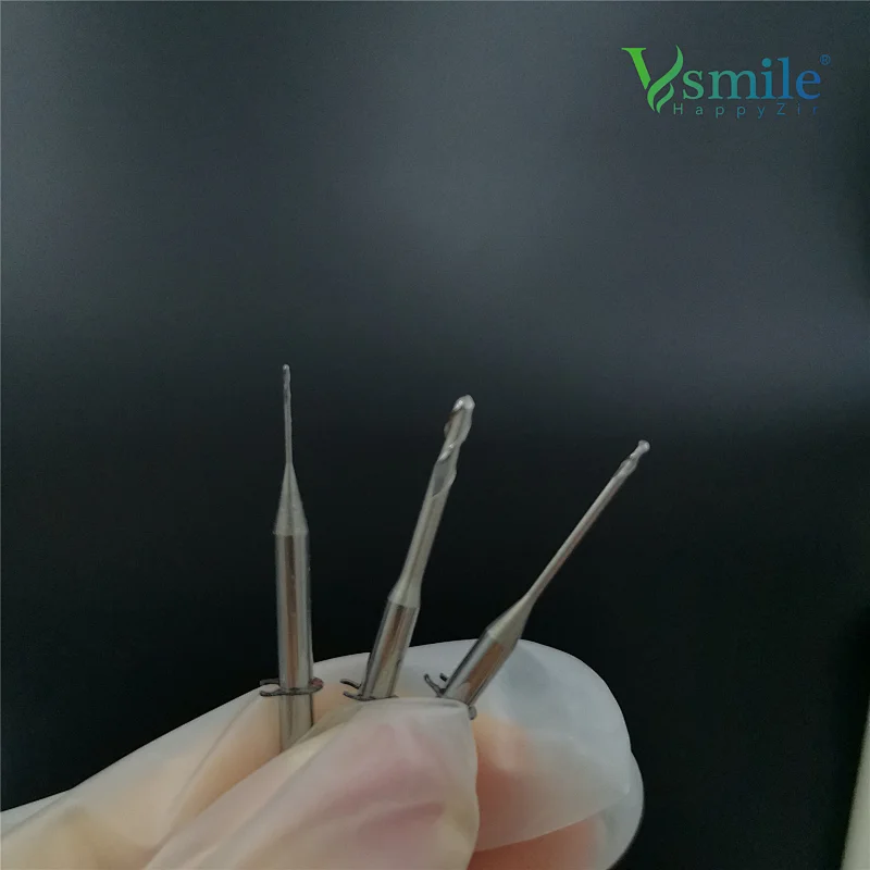 VHF milling burs to mill  PMMA Block no coating