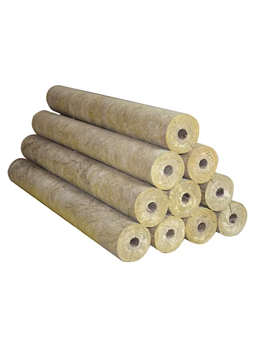Rock mineral wool pipe bare