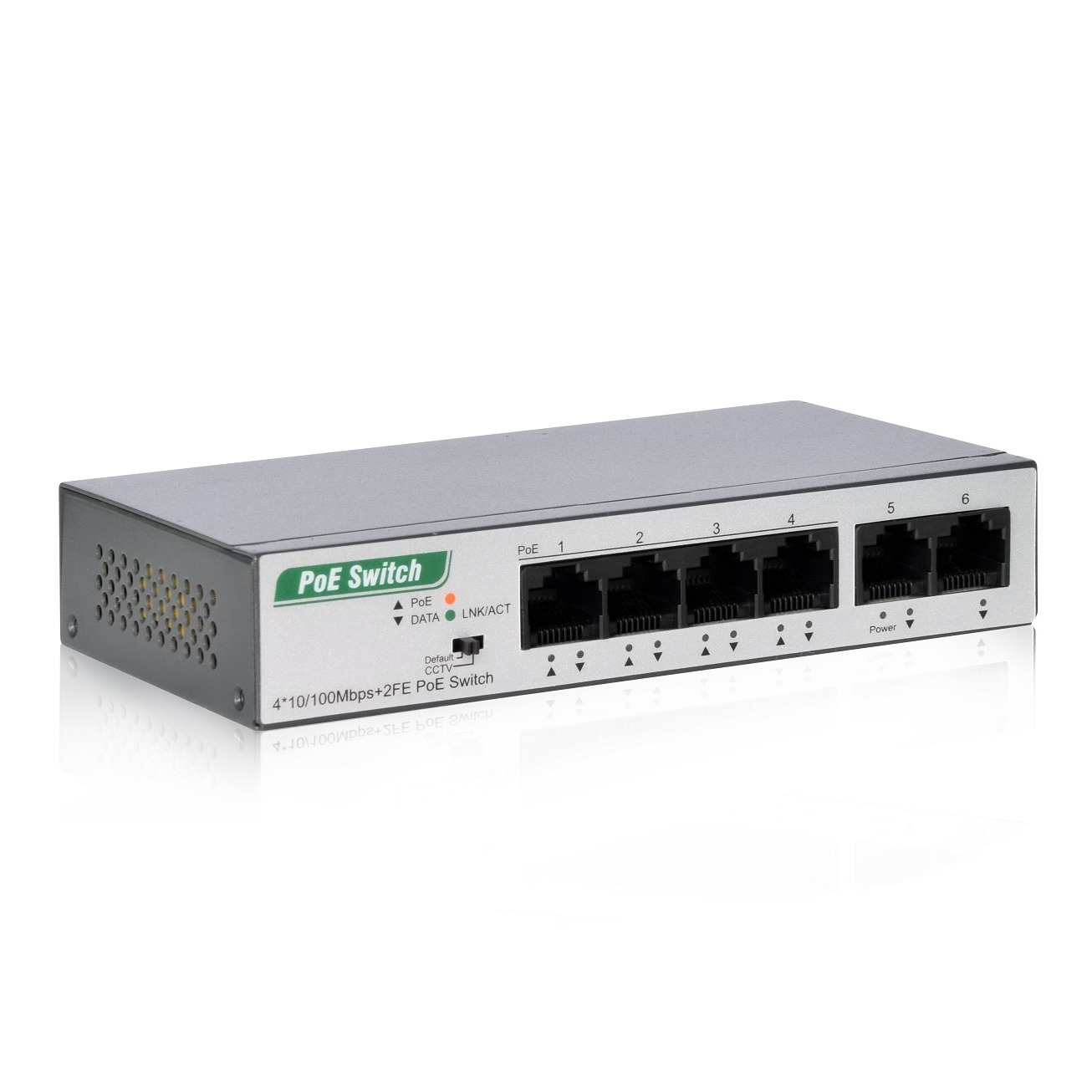 4*10/100Mbps+2FE PoE Switch