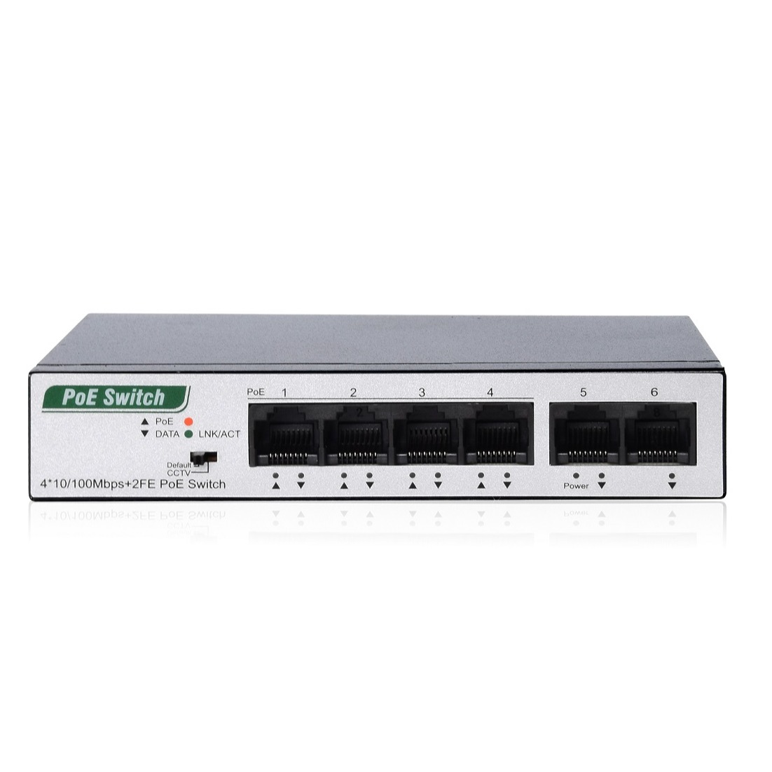 4*10/100Mbps+2FE PoE Switch