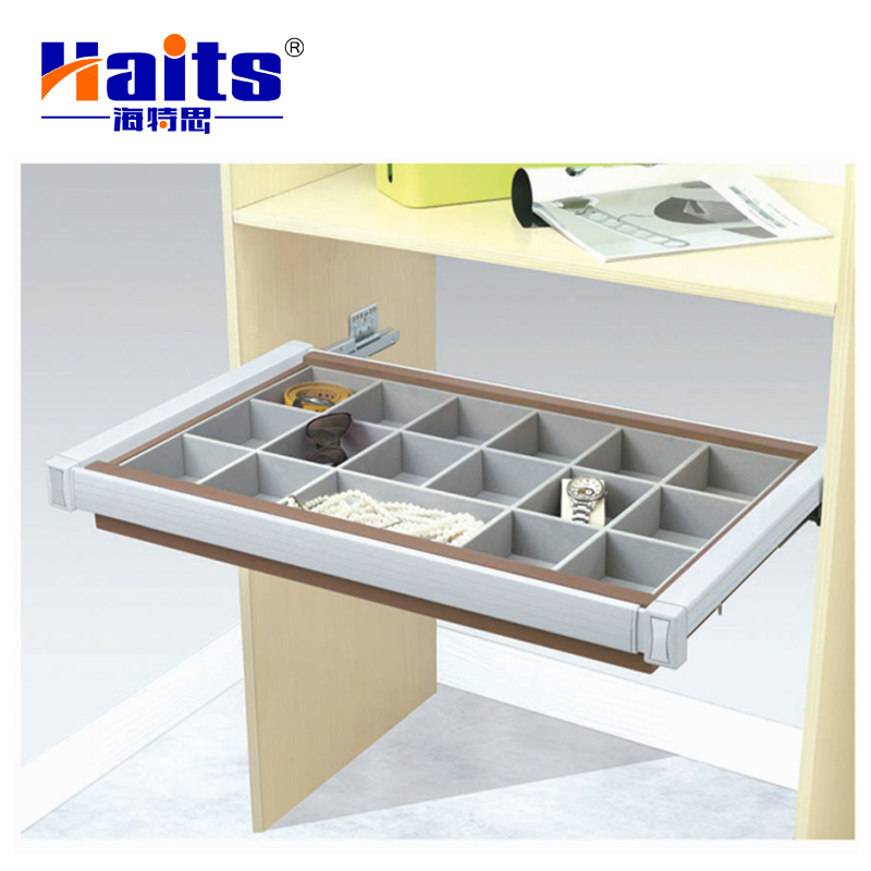 HT-10.1407 Full Extension Push and Pull Wardrobe Accessory High Quality Jewelry Storage Box