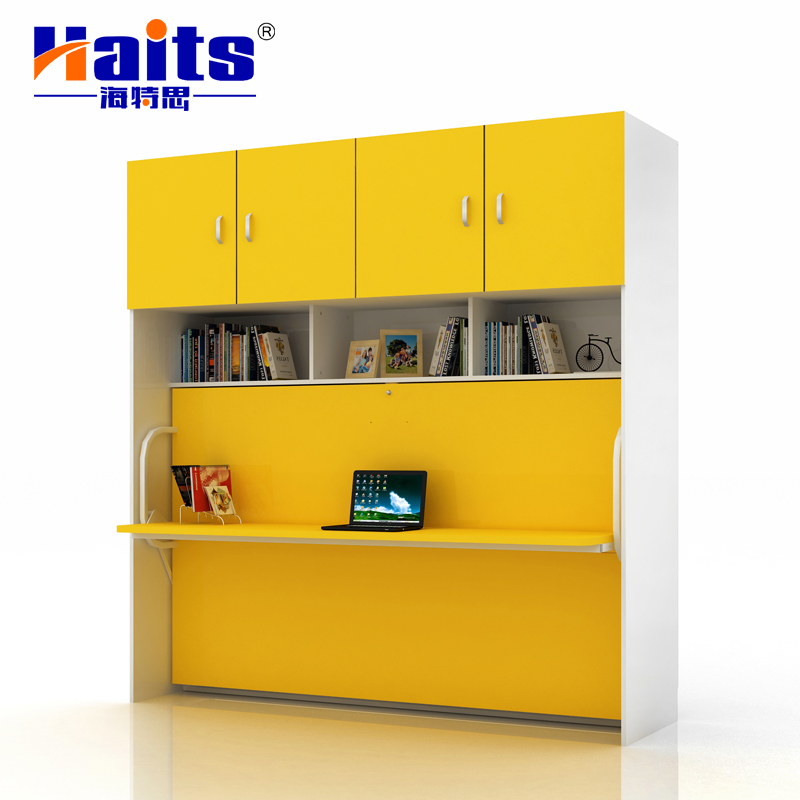 HT-CF124 Custom Wall Mounted Bed Hidden Bed Desk Bed Folding Wall