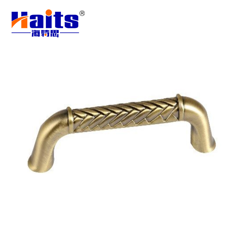 HT-ZA-106 Zinc Alloy Handle Furniture Hardware l Shaped Handle Pull Handle Simple Drawer Handle