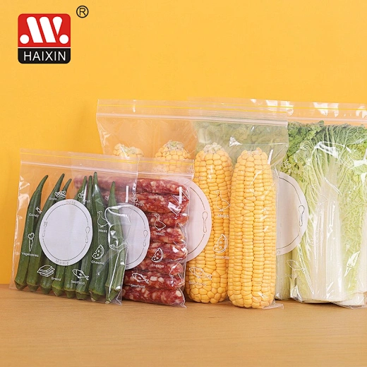 stand up clear plastic bag