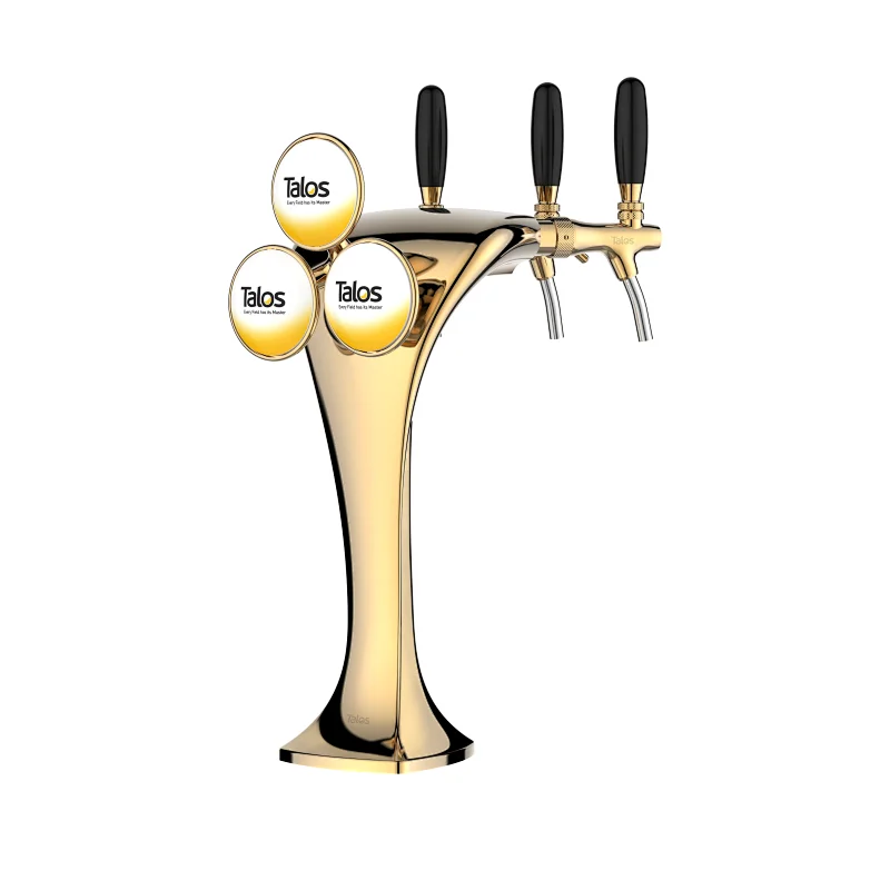 TALOS Cobra Tap Tower PVD 3-way Dispensing Tower Draft Beer Tower