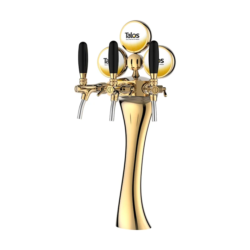 TALOS Elegance Tap Tower PVD 3-way Dispensing Tower Draft Beer Tower
