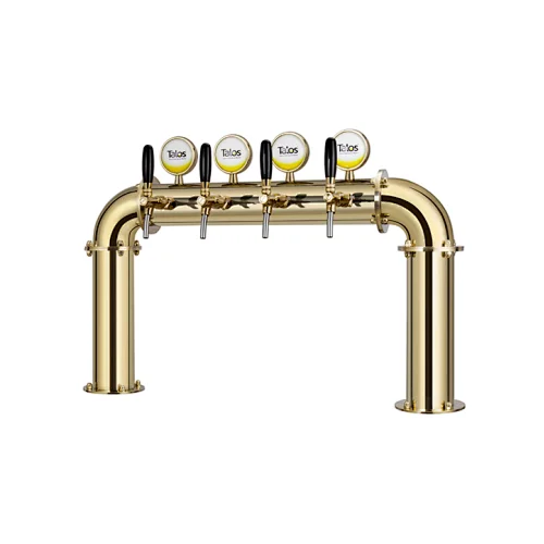 TALOS U Tower Stainless Steel 4 Tap Tower 102mm Beer Dispensing Equipment Draft Beer Tower (PVD)