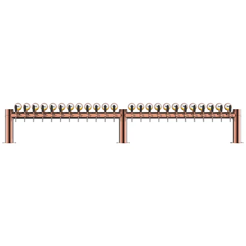 H 24 taps Copper beer tower
