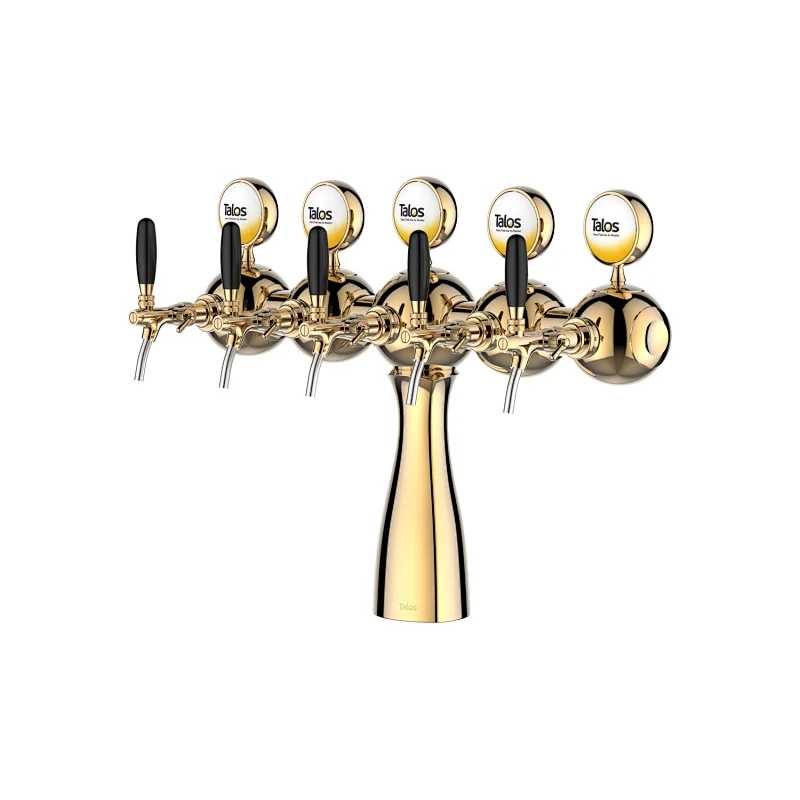TALOS Parisian Tap Tower PVD 5-way Dispensing Tower Draft Beer Tower