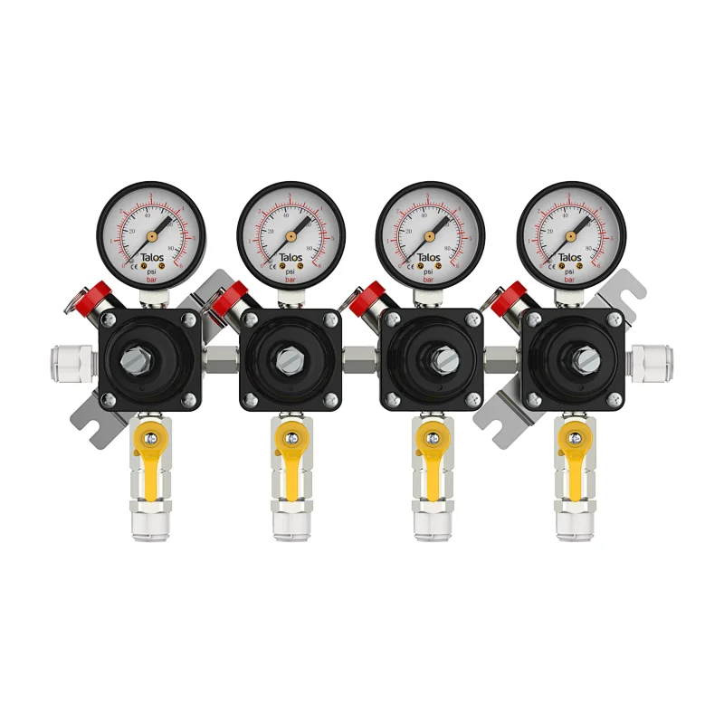 Talos 4-product fittings Secondary CO2 Gas Regulator
