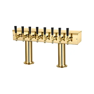 Pedestal Double 8 taps PVD beer tower