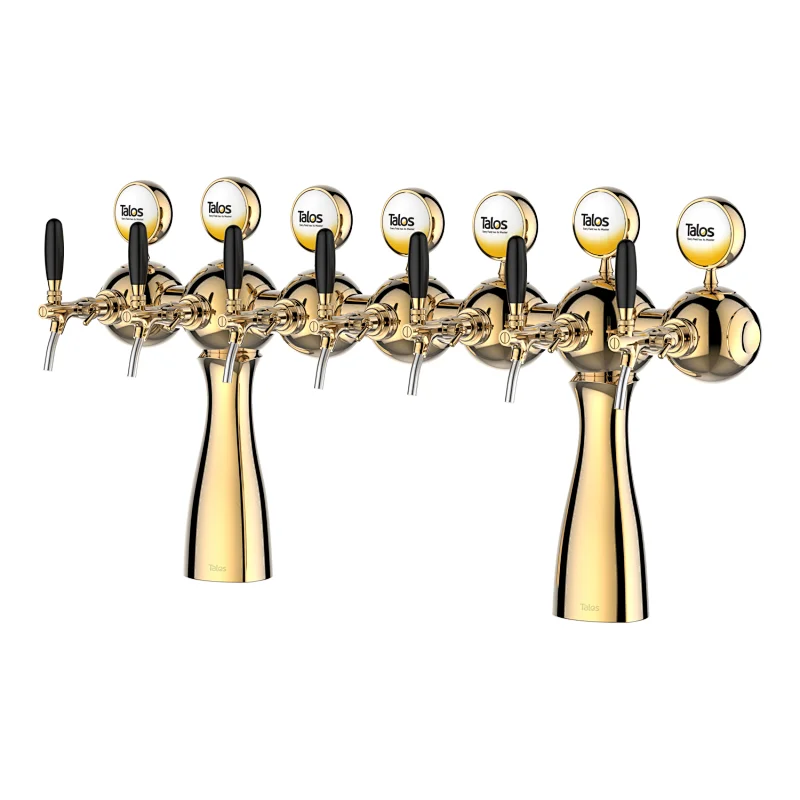 TALOS Parisian Tap Tower PVD 7-way Dispensing Tower Draft Beer Tower
