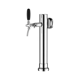 TALOS Straight Spine Tap Tower Chrome 1-way Dispensing Tower Draft Beer Tower