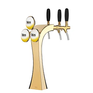 TALOS Brage Tap Tower PVD 3-way Dispensing Tower Draft Beer Tower