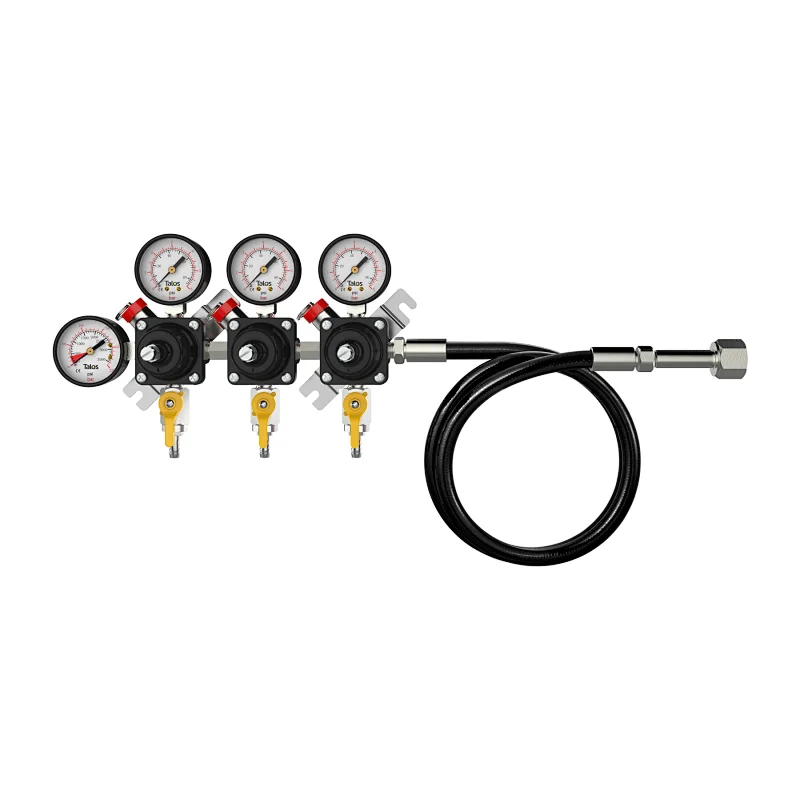 Talos 3-product Premium CO2 Beer Regulator with high pressure hose