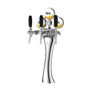 TALOS Elegance Tap Tower Chrome 3-way Dispensing Tower Draft Beer Tower