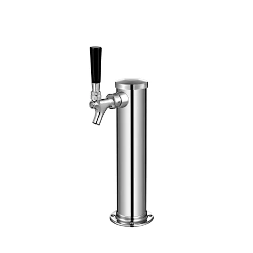 TALOS 3" Beer Column Tower Single Chrome Tower Stainless Steel Draft Beer Tower
