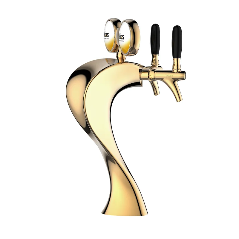 TALOS Dragon Tap Tower PVD 2-way Dispensing Tower Draft Beer Tower