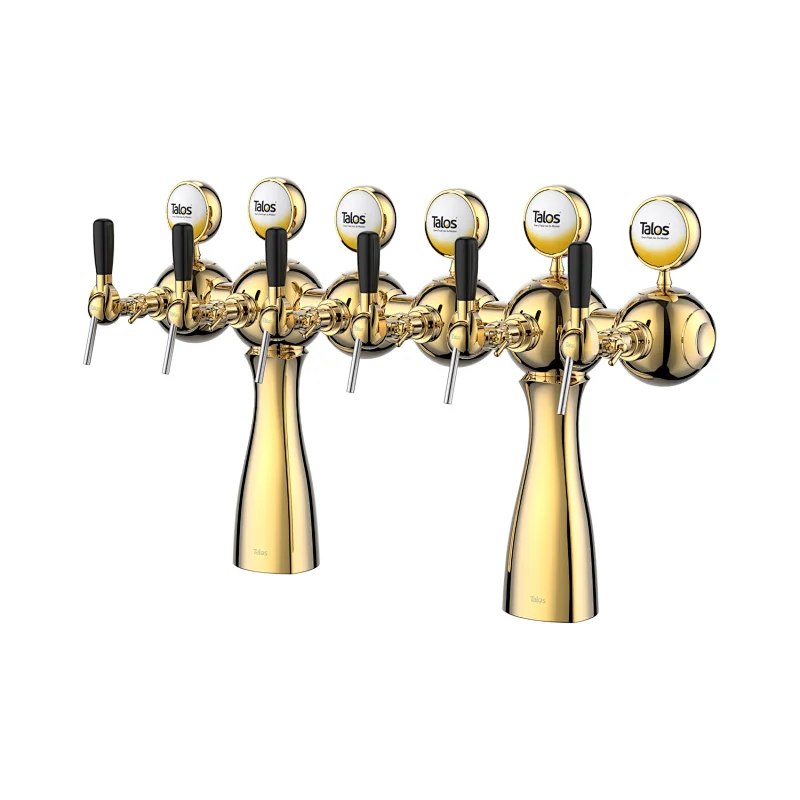 TALOS Parisian Tap Tower PVD 6-way Dispensing Tower Draft Beer Tower