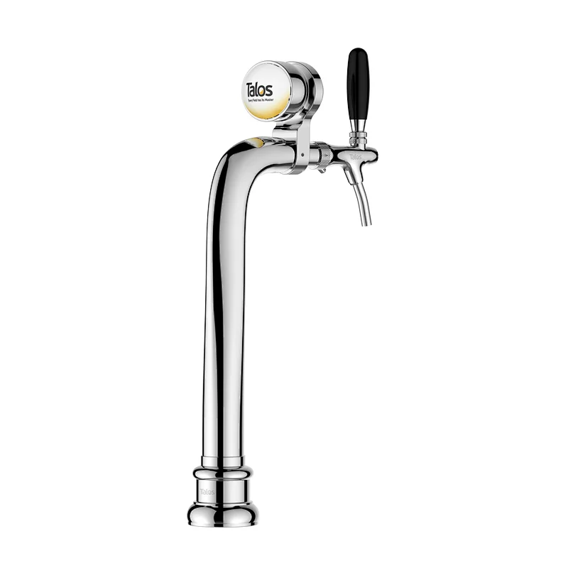 TALOS Elbow Tap Tower Chrome 1-way Dispensing Tower Draft Beer Brew Tower